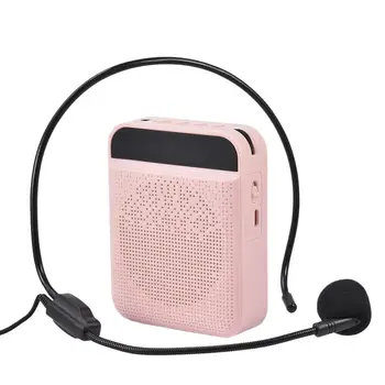 Microfon Wireless Portabil Amplificator de Voce Bluetooth Difuzor, Megafon Vorbitor MP3 radio FM Pentru Profesori ghid Turistic