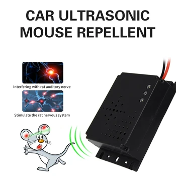 DC12V Ultrasonic Mouse Repellent Vehicul Animal Repeller Masina Acasa Mouse-ul Turtă Electronice Redus de Energie Eficiente, Non-Toxice Garaj
