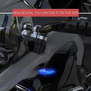 Streamer lumina de avertizare potrivit pentru Suzuki 12V motocicleta general LED-uri luminoase modificarea DL250 daytime running light