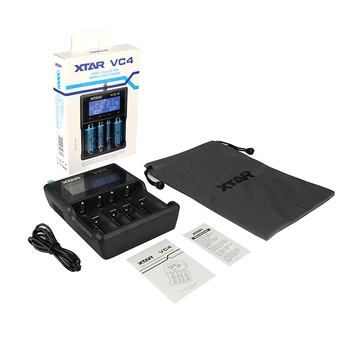 Noi XTAR VC4 de Încărcare a Bateriei Universal LCD Ecran Display USB Ni-MH/Ni-CD, Li-ion Incarcator Acumulator 18650 22650 18500