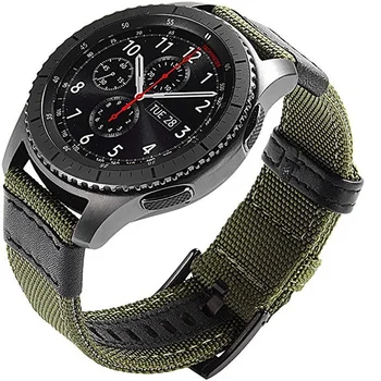 Pentru Samsung Gear S2 S3 Frontieră /Clasic galaxy watch 46 42mm Active 2 44mm 40 mm Nylon Sport Curea trupa watchband Încheietura mâinii Brățara