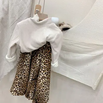 Babyinstar Noua Moda Fete pentru Copii Haine pentru Copii Haine Copii Fete Leopard Fusta Imprimate Îngroșat Moda Leopard Fusta