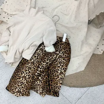 Babyinstar Noua Moda Fete pentru Copii Haine pentru Copii Haine Copii Fete Leopard Fusta Imprimate Îngroșat Moda Leopard Fusta