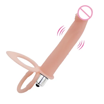 G Spot Dublu Vibrator Pentru Clitoris Vagin Anal ButtPlug Bunuri De Sex Feminin Penis Artificial Jucarii Erotice Stimulator Vibratoare Pentru Femei Barbati Sex-Shop