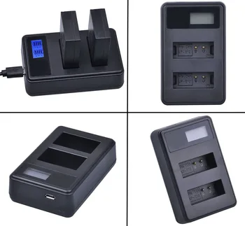 Baterie (2-Pack) + Incarcator pentru Fujifilm XE1, XE2, XE2S, XE3, XH1, XM1, XT1, XT2, XT3, XT10, XT20, XT30, XT100 aparat de Fotografiat Digital
