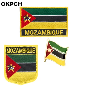 Mozambic flag patch insigna 3pcs un Set de Patch-uri pentru Haine DIY Decorare PT0133-3