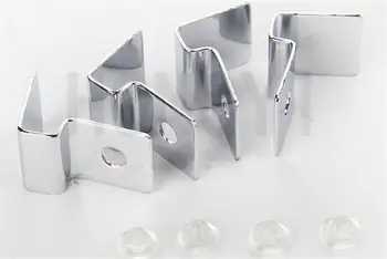 4buc noi de sticlă oțel inoxidabil acvariu capac de sticlă clip suport suport termo paranteze