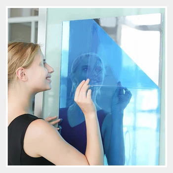 Noua Oglindă Foi Flexibile Non Sticla Oglinda Auto Adeziv Gresie Oglindă de Perete Autocolante pentru DIY Art Decor Acasă QP2