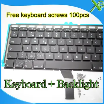 De Brand Nou SP Spanish keyboard+Iluminare Backlit+100buc suruburi tastatura Pentru MacBook Air 13.3