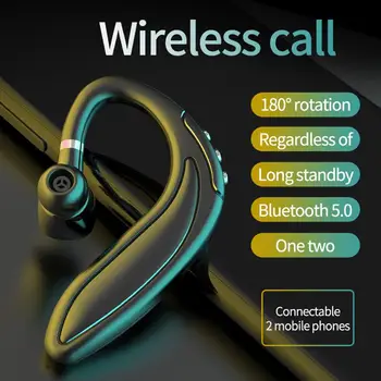 Căști Wireless Pentru Afaceri Setul Cu Cască Bluetooth 5.0 Baterie De Mare Unilaterală De Afaceri Auto Agățat Cască Căști Cu Microphon