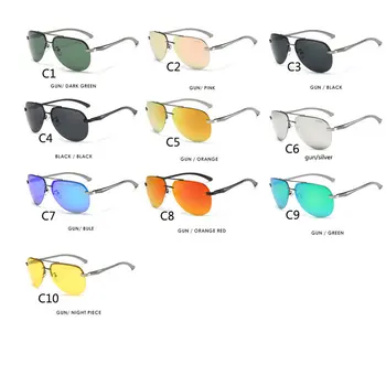 2020 reggaeon Noi Polarizat ochelari de Soare Barbati din Aluminiu, Cadru din Aliaj de Magneziu Casual de Conducere Ochelari Femei Semi Cadru m Unghiile uv400