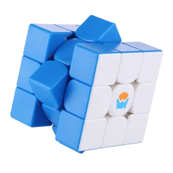 GAN MG356 3x3 Cub Magic de Jucarii Educative reduce riscul de a dezvolta Inteligenta Cub de Decompresie Jucărie Joc de Copii - Alb Albastru Două-Versiunea de Culoare