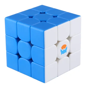 GAN MG356 3x3 Cub Magic de Jucarii Educative reduce riscul de a dezvolta Inteligenta Cub de Decompresie Jucărie Joc de Copii - Alb Albastru Două-Versiunea de Culoare