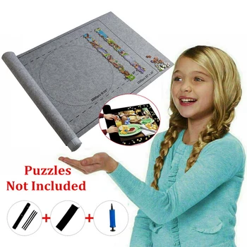 Profesionale Puzzle Roll Mat Pătură Simțit Mat până la 1500/2000/3000 Piese Accesorii pentru Puzzle de Călătorie Portabil Sac de Depozitare
