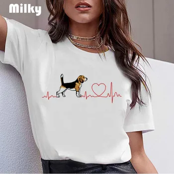 Femei Drăguț câine Tricou Bull Terrier Kawaii camasi pentru femei, haine punk Amuzant grunge T-shirt plus dimensiune topuri Tricou Femeie