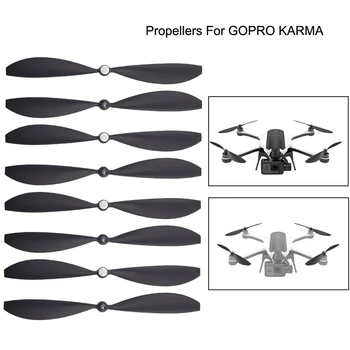 ABHU-8Pcs pentru Drone Elice Lame Aripi Părți Accesorii pentru Gopro Karma Negru D. 21