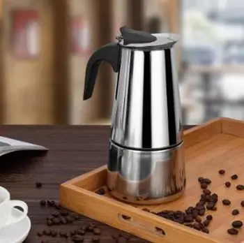 Inox Ibric de Cafea Espresso cu Cafea Filtru Aragaz, Filtru de Cafea Oală Filtru Bea Instrument Cafetiere Latte WF1027