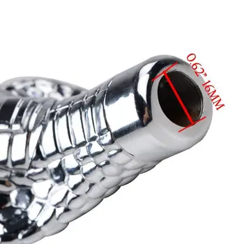 Noul Universal Auto Manuale Auto Gear Shift Knob Stick Led Ochii Chrome Cobra Snake Rece Manetei Schimbătorului De Viteze