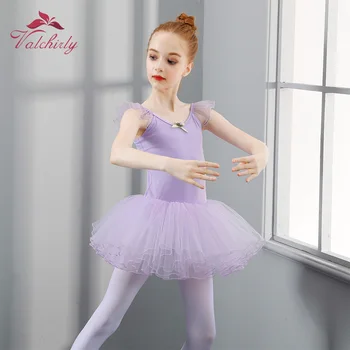 Fete Dans Balet Poarte Rochie Copii Din Bumbac Lycra Tutu Fusta De Balet Pentru Copii Gimnastica Tricou Costum Frumos Cadou De Crăciun