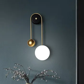 Artpad Nou Italia Design 15W Lumina de Perete Fixare 3 de Lumină Slabă Creative Noptiera Fundal TV Living Aur de Metal Led-uri Lampă de Perete