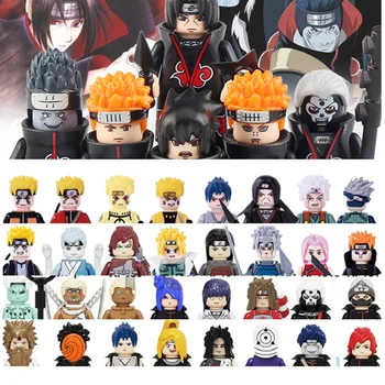 Naruto Blocuri Anime Uchiha Itachi Uzumaki Boruto Mitsuki Figurine Copii Cadou de Crăciun Jucării pentru Băieți și Fete