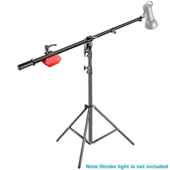 Neewer Pro Lampa Boom Stand Max Înălțime 71 cm/180 cm cu Deținerea Braț pentru Monolight Lumina Strobe Lumină Inel Softbox și Mai mult
