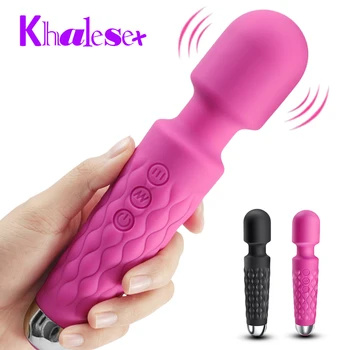 Khalesex Puternic AV Vibrator Magic Wand Corp Masaj Stimulator Clitoris Jucarii Sexuale pentru Femei Adulți Vibratoare Masturbator
