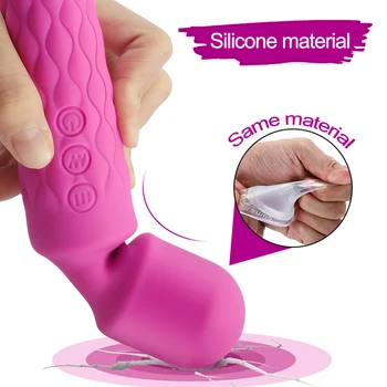 Khalesex Puternic AV Vibrator Magic Wand Corp Masaj Stimulator Clitoris Jucarii Sexuale pentru Femei Adulți Vibratoare Masturbator