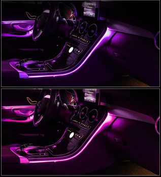 Pentru W205 pentru Mercedes-benz C GLC clasa C260 GLC C180 clasa Upgrade 64 de culori de lumină Ambientală lampa