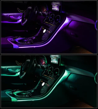Pentru W205 pentru Mercedes-benz C GLC clasa C260 GLC C180 clasa Upgrade 64 de culori de lumină Ambientală lampa