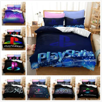 3D Playstation Symprint Set de lenjerie de Pat Capac Plapuma fata de Perna Copii Decorare Dormitor Plapuma Quilt Capac Home Textile