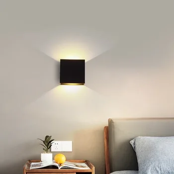 Estompat Lumina de Perete 6W 12W LED Lampă de Perete Simple de Interior, Scari Trecerea Dormitor Living Rapid de Transport maritim