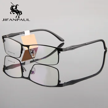 JIFANPAUL Pur optice, ochelari full frame ochelari de oameni metal rama de ochelari de calculator ochelari anti-orbire joc de ochelari pentru barbati