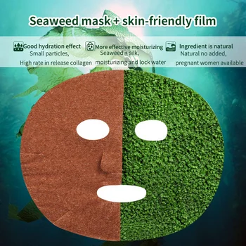 MENGXILAN10Pcs/Mulțime de Alge marine, Acid Hialuronic Masca de Fata Hidratanta micsora porii cosmetice de Licitație și Buna Îngrijire a pielii Masca