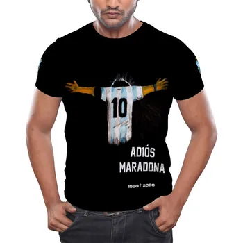 3d Print T Shirt Argentina Star de Fotbal Diego Armando Maradona Harajuku Îmbrăcăminte de Brand Cool Gotic Femei/barbati Bluza Tricou