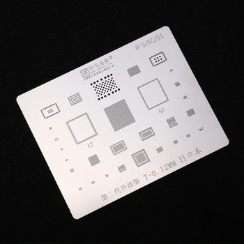 Din Oțel inoxidabil BGA Reballing Stencil Kit pentru iPhone 5 5C 5S Placa de baza CPU Reballing Placa de Instrumente de Reparare