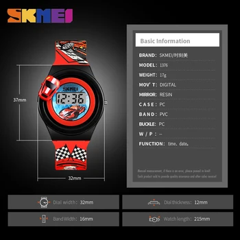 Noi 2021 Creative Desene animate SKMEI Brand Copii Ceasuri de Moda Cifre Ceas Electronic Copii Ceas de mână pentru Elev Băiat Copil