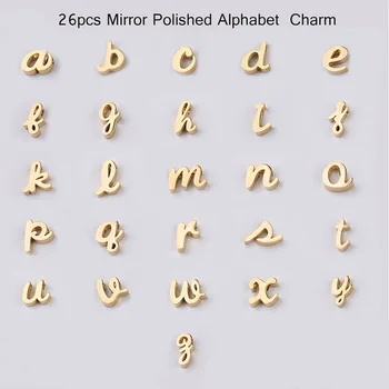 Sansango 26Pcs Literele Alfabetului englez Farmece Pandantive Manual DIY Ambarcațiunile de Bijuterii Brățară Moda Bijuterii