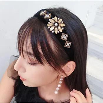 Diamante, Perle Bijuterii de Păr Hairband pentru Femei Accesorii de Par Adulți Bentita Hairband Femei Pălării Cap de Cristal Band