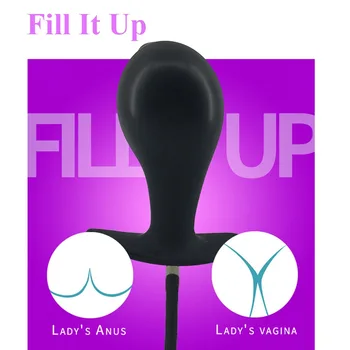 EXVOID Gonflabile Vibrator din Silicon Extensibil Fundul Vaginului Dilatator G-spot Masaj Jucarii Sexuale pentru Femei Barbati Anal Plug Produse pentru Adulți