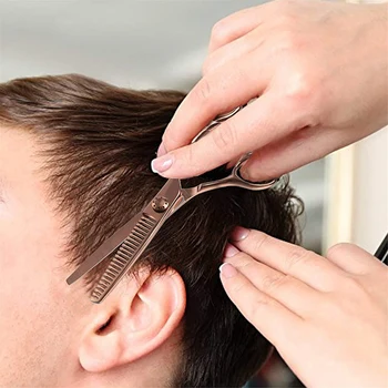 6 Inch Păr Subțierea Foarfece de Tăiere Profesionale Salon de Frizerie Foarfece pentru Tunderea Tunsoare Texturizarea Foarfece pentru Adulți