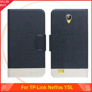 5 Culori Calde!! TP-Link Neffos Y5L Caz Ultra-subțire Flip din Piele de Moda Exclusiv Telefon Folio Cover Book Sloturi pentru Carduri de Transport Gratuit