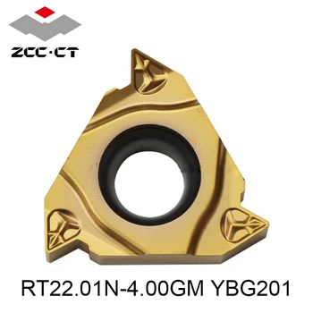Original ZCC RT22.01N-4.00 GM YBG201 RT22.01N 4.00 GM 22 IR 4.0 ISO 22IR Insertii Carbură de Strung Cutter-Unelte CNC de Cotitură Instrument