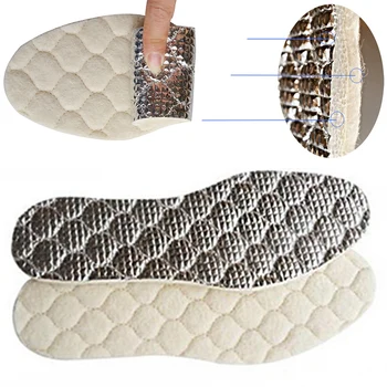 En-gros de Iarna Tălpi de Pantofi de Lână Cald Pantof Pad de Izolare Termică Blana Branțuri Pentru Pantofi cu Tălpi Solide Accesorii Tălpi interioare încălzite