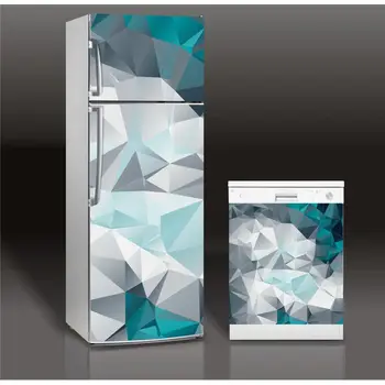 En-gros 3D Modern Model de Diamant Autoadezive mașină de spălat Vase Frigider Înghețe Autocolant Copil de Artă Ușă Frigider Acoperi Tapet