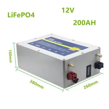 Lifepo4 12v 200ah acumulator lifepo4 12V litiu baterie built-in BMS pentru motor electric de barca,golf,sistem solar