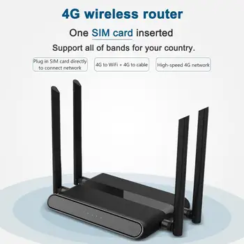4G router Wi-Fi africa 4Port Router cu SIM card USB WAP2 802.11 n/b/g 300Mbps, 2.4 G router LAN WAN 10/100M PCI-E router wireless