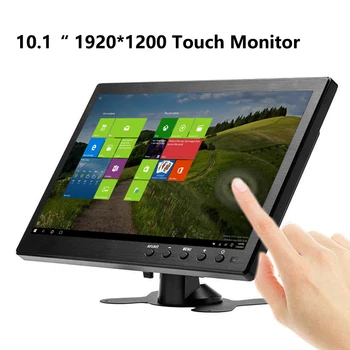 10.1 Inch, 1920x1200 Monitor Portabil pentru PS3/PS4, XBOX360 Raspberry Pi Sistem CCTV cu VGA, HDMI, BNC USB Touch Ecran LCD