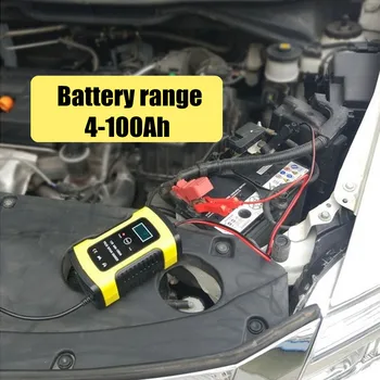 12V 6A Reparații LCD Baterie Incarcator Rapid Inteligent Pentru Masina de Reparații Motociclete de Tip Plumb-Acid Baterie Agm Gel Umed Baterii de Încărcare