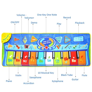 DATE BROASCA de Mari Dimensiuni Muzica Dance Mat de Dans pentru Copii Pătură Multi-funcția de Tastatură de Pian Playmat Jucarii Educative pentru copii Cadouri